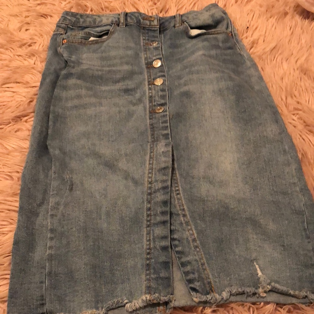 Super cute long denim shirt